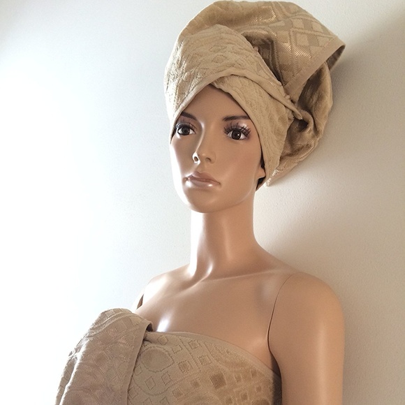 Bathrobe + 2 Body Towels %100 TURKISH COTTON - Picture 6 of 6